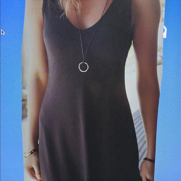 Dex Navy Blue V-neck Slip on Sleeveless Dress - Picture 3 of 10